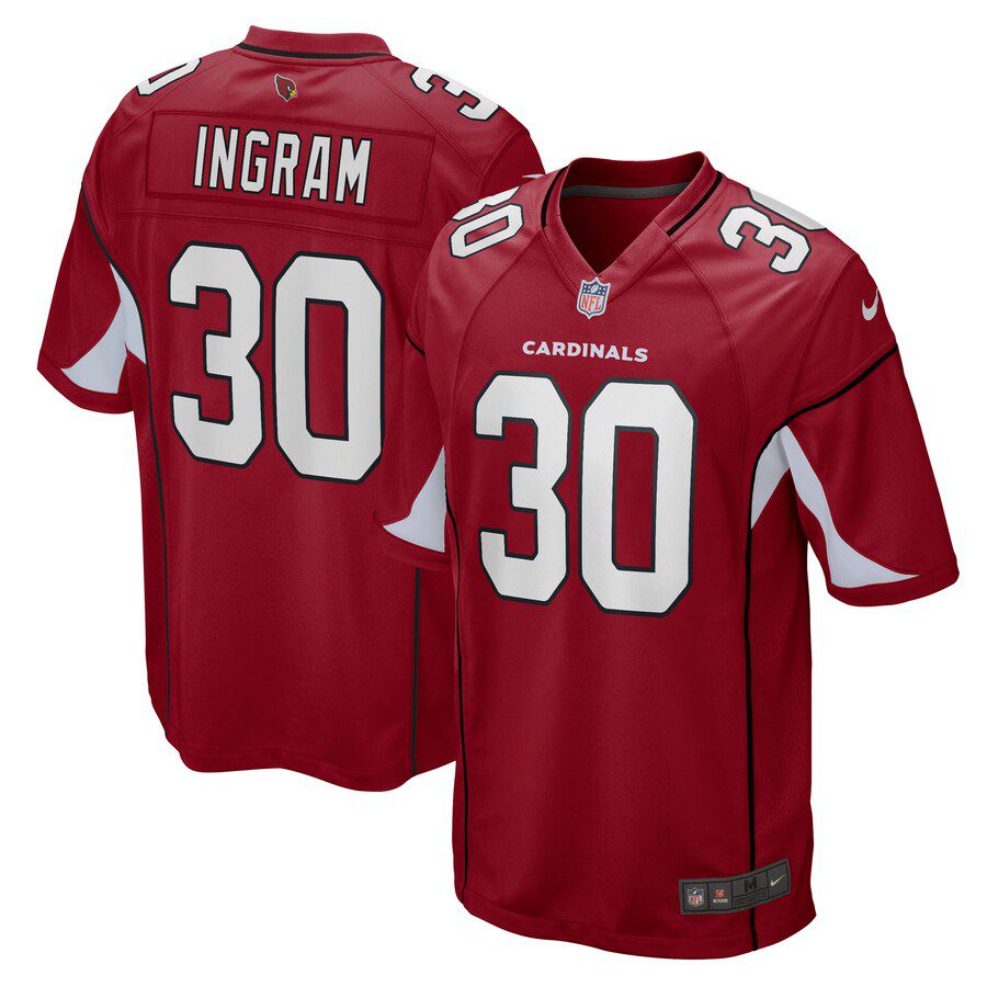 Men Arizona Cardinals 30 Keaontay Ingram Nike Cardinal Game Player NFL Jersey